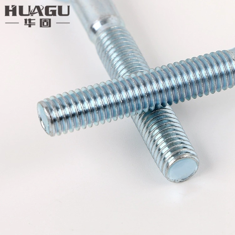 Blue & White Zinc Hex Flange Bolts Gr 4.8 M10