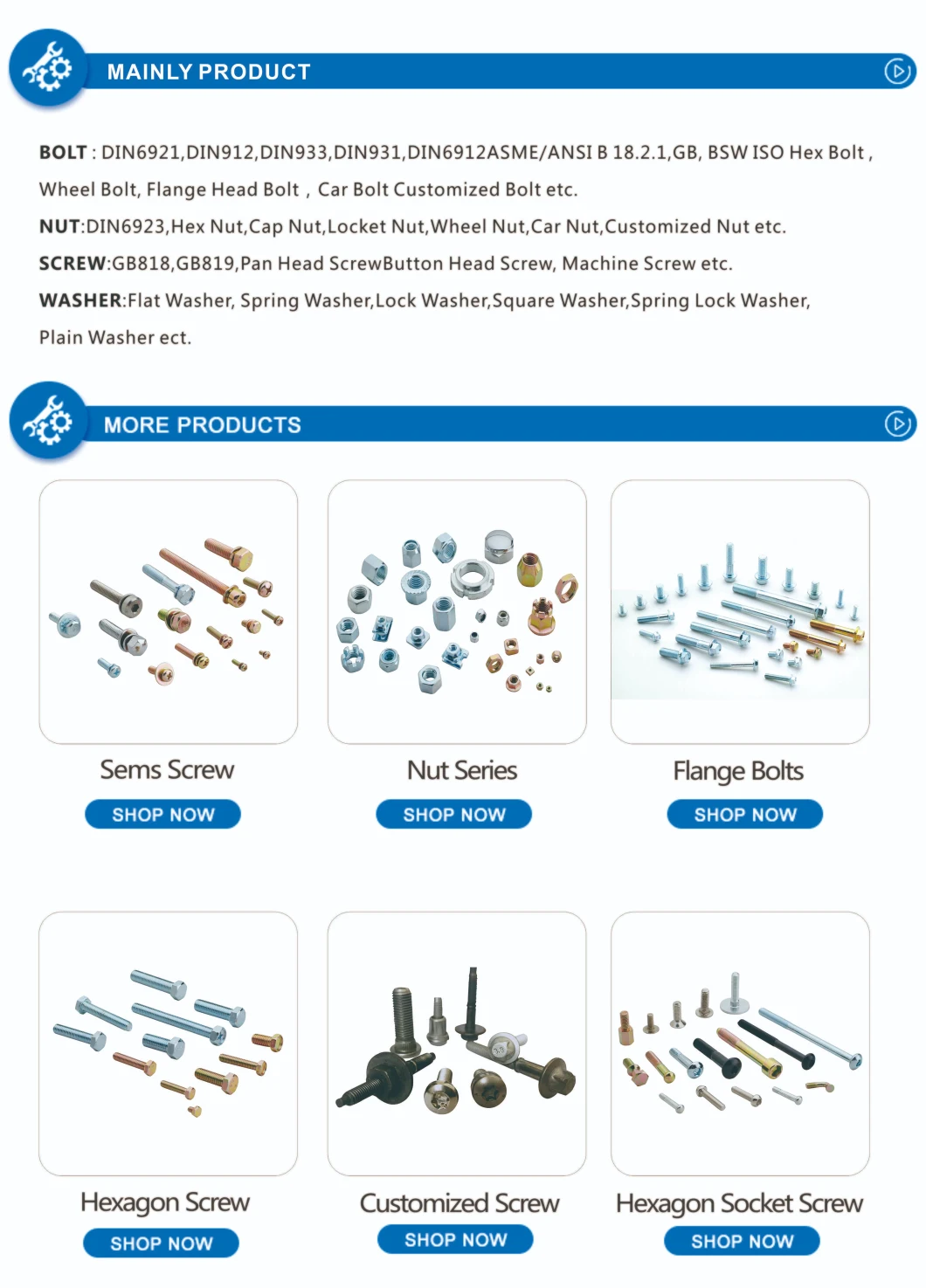 M3-M24 Carbon Steel Zinc Plated Hex Flange Bolt for Auto Parts