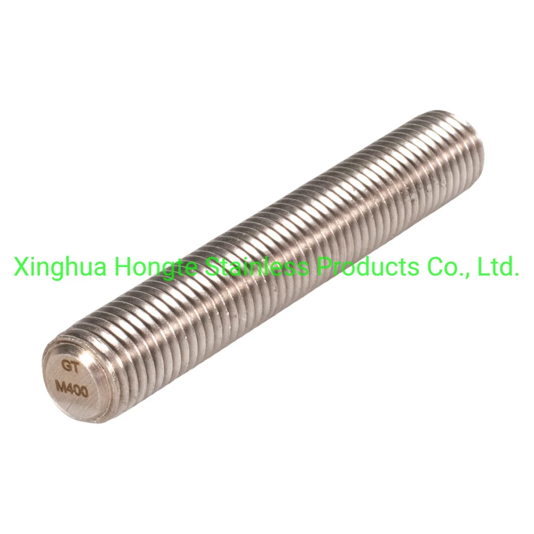 Monel400 Uns N04400 2.4360 Stud Bolt Threaded Rod