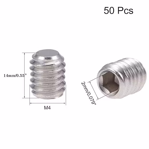 Установочные винты с шестигранной головкой из легированной стали и нержавеющей стали, установочные винты с шестигранной головкой и винты с внутренним шестигранником